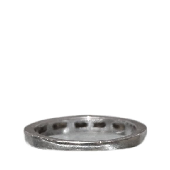 Certified Natural Diamond 14k White Gold Band - Picture 3 of 3